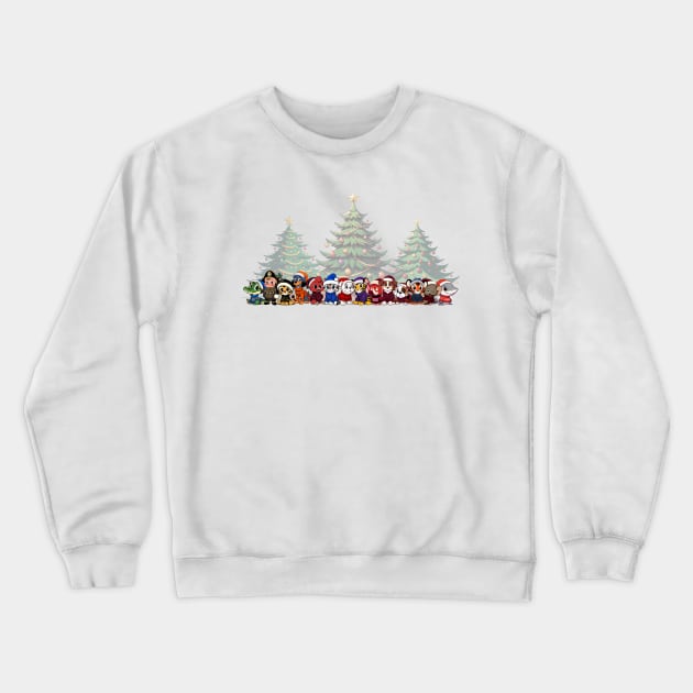 Trees CFB Mascots Christmas Crewneck Sweatshirt by tysonstreet